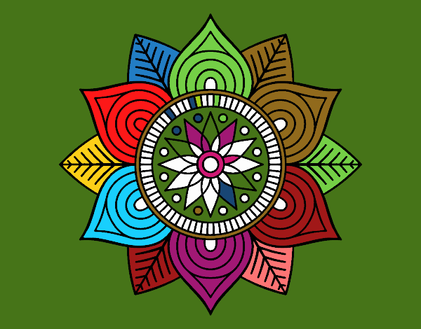 Mandala flor estelar