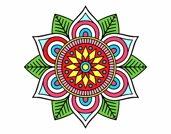 Mandala flor estelar