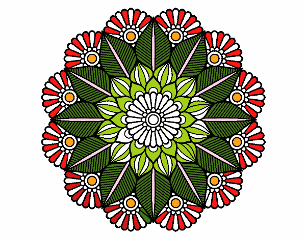 Mandala jardín vegetal