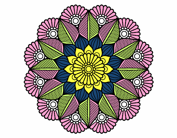 Mandala jardín vegetal