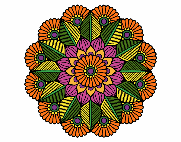 Mandala jardín vegetal