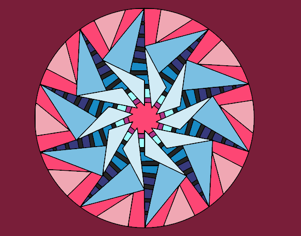 Mandala sol triangular