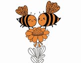 Pareja de abejas