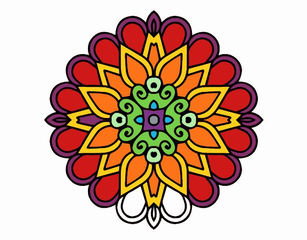 Un mandala estilo árabe