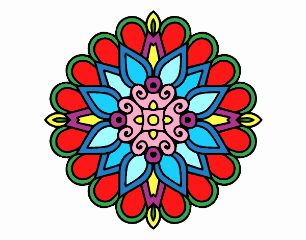 Un mandala estilo árabe