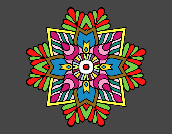 Un mandala mosaico