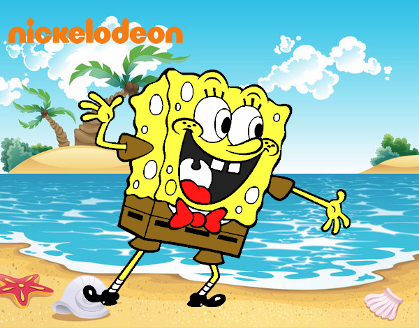 Bob Esponja saludando