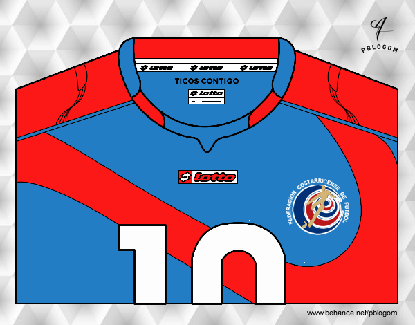 Camiseta del mundial de fútbol 2014 de Costa Rica