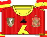 Camiseta del mundial de fútbol 2014 de España