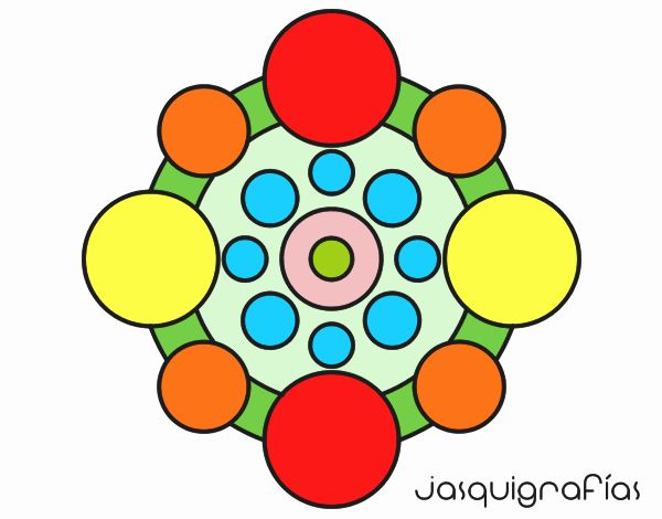 Mandala con redondas