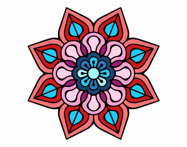 Mandala de flor sencilla