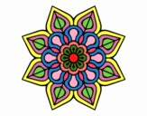 Mandala de flor sencilla