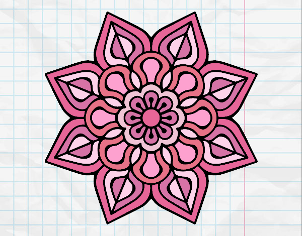 Mandala de flor sencilla