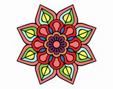 Mandala de flor sencilla