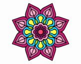 Mandala de flor sencilla