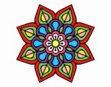 Mandala de flor sencilla