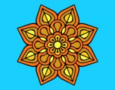 Mandala de flor sencilla