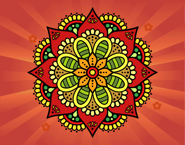 Mandala flor de primavera