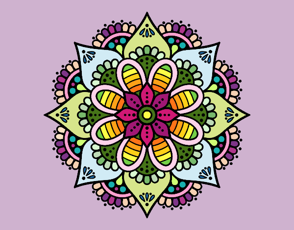 Mandala flor de primavera