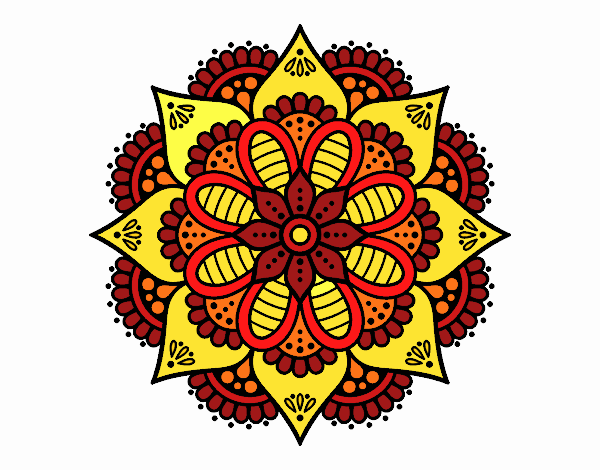 Mandala flor de primavera