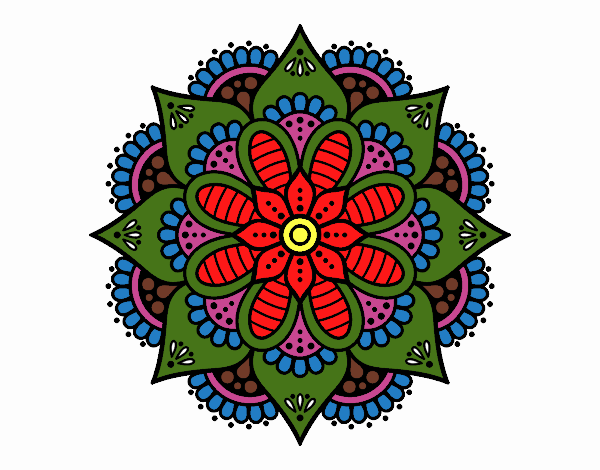 Mandala flor de primavera