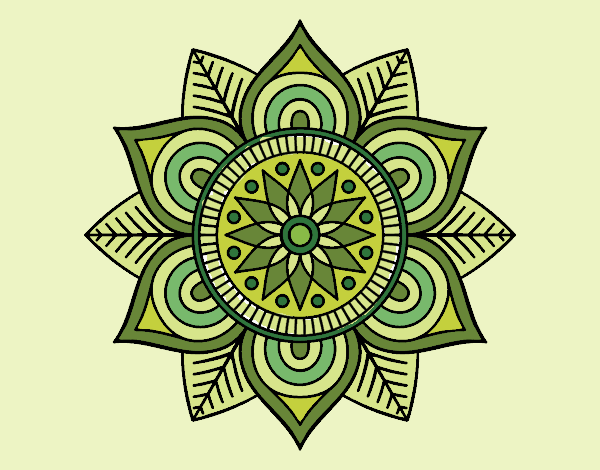 Mandala flor estelar