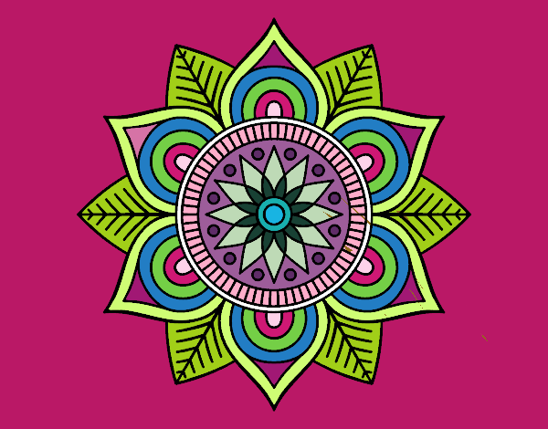 Mandala flor estelar