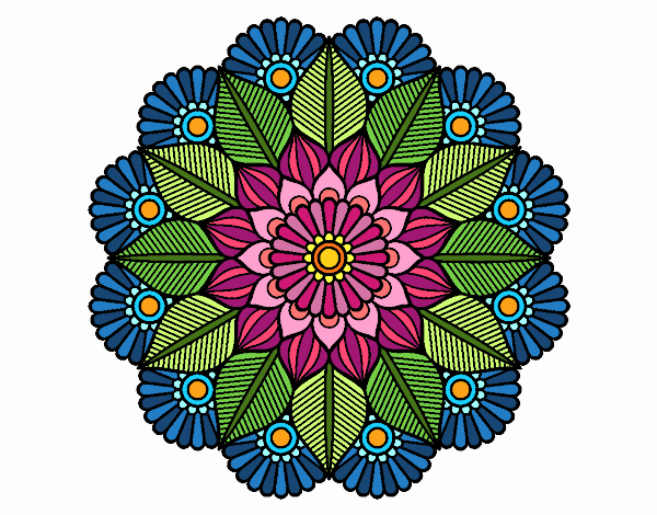 Mandala jardín vegetal