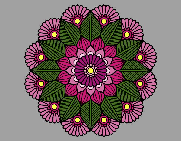 Mandala jardín vegetal