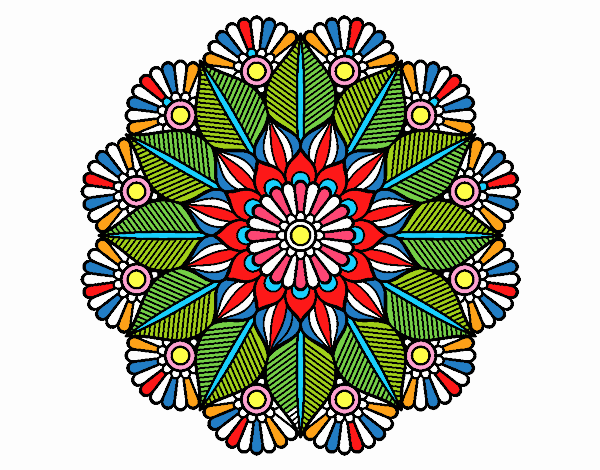 Mandala jardín vegetal