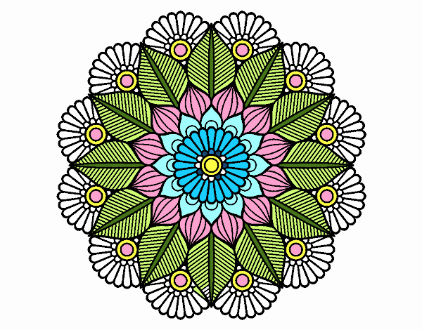 Mandala jardín vegetal