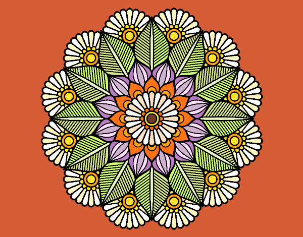 Mandala jardín vegetal