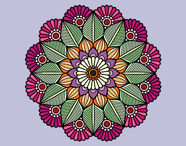 Mandala jardín vegetal