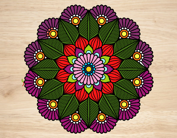 Mandala jardín vegetal