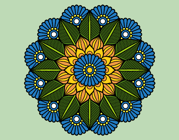 Mandala jardín vegetal