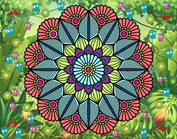 Mandala jardín vegetal