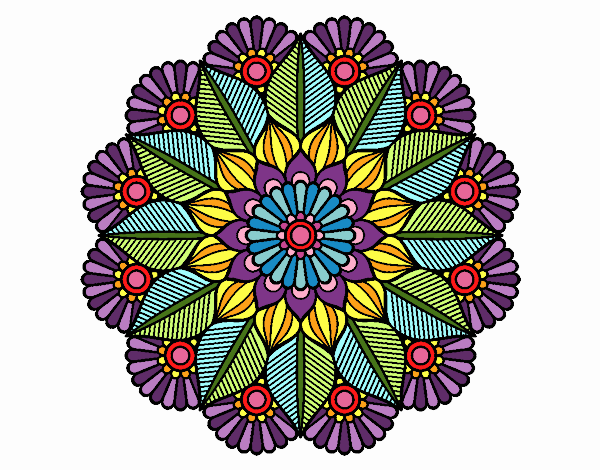 Mandala jardín vegetal