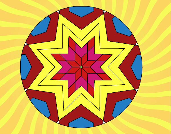 Mandala mosaico estrella