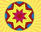 Mandala mosaico estrella