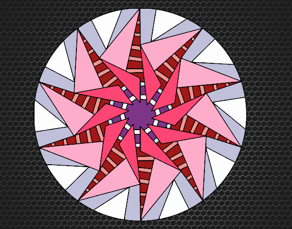 Mandala sol triangular