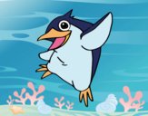 Pequeño pingüino azul