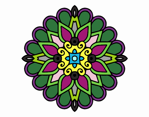 Un mandala estilo árabe