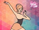 Barbie en postura de ballet