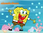 Bob Esponja saludando