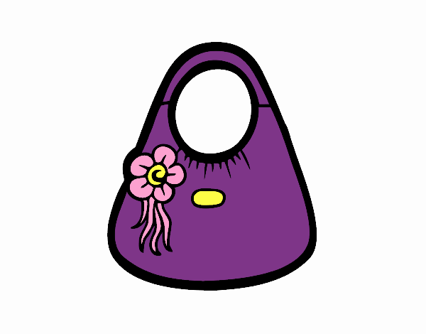 Bolso con flor