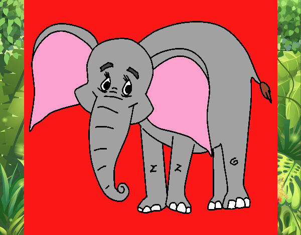 Elefante feliz