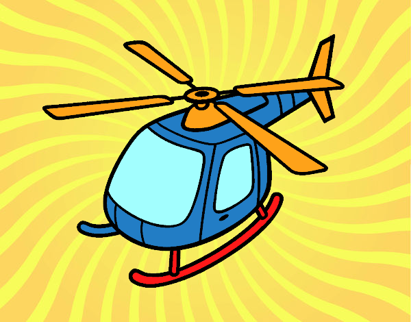 Helicóptero volando