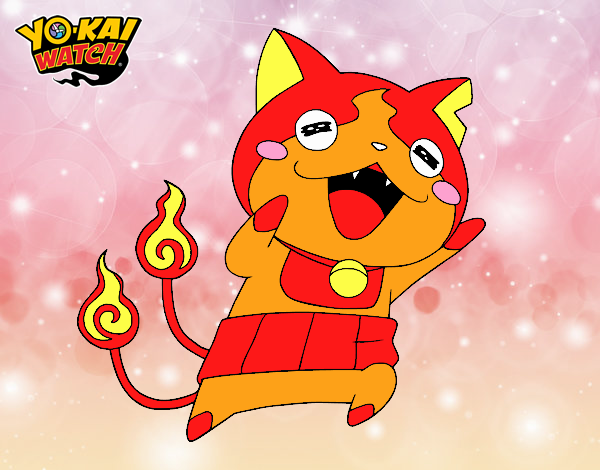 Jibanyan super feliz