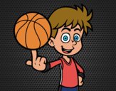 Jugador de baloncesto junior