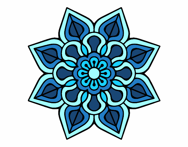 Mandala de flor sencilla